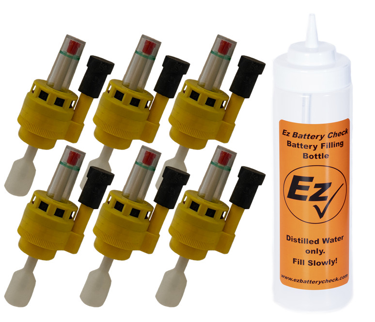 Battery Watering System for Deep Cycle 12v Batteries with Bottle