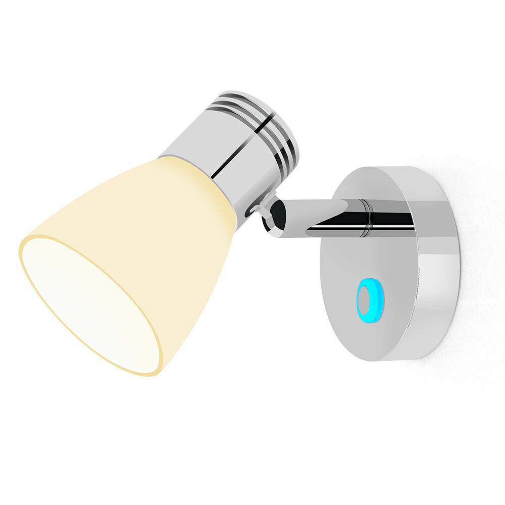 RV Reading LED Lamp 12V LED Lights Interior Rotatable Wall Reading Light