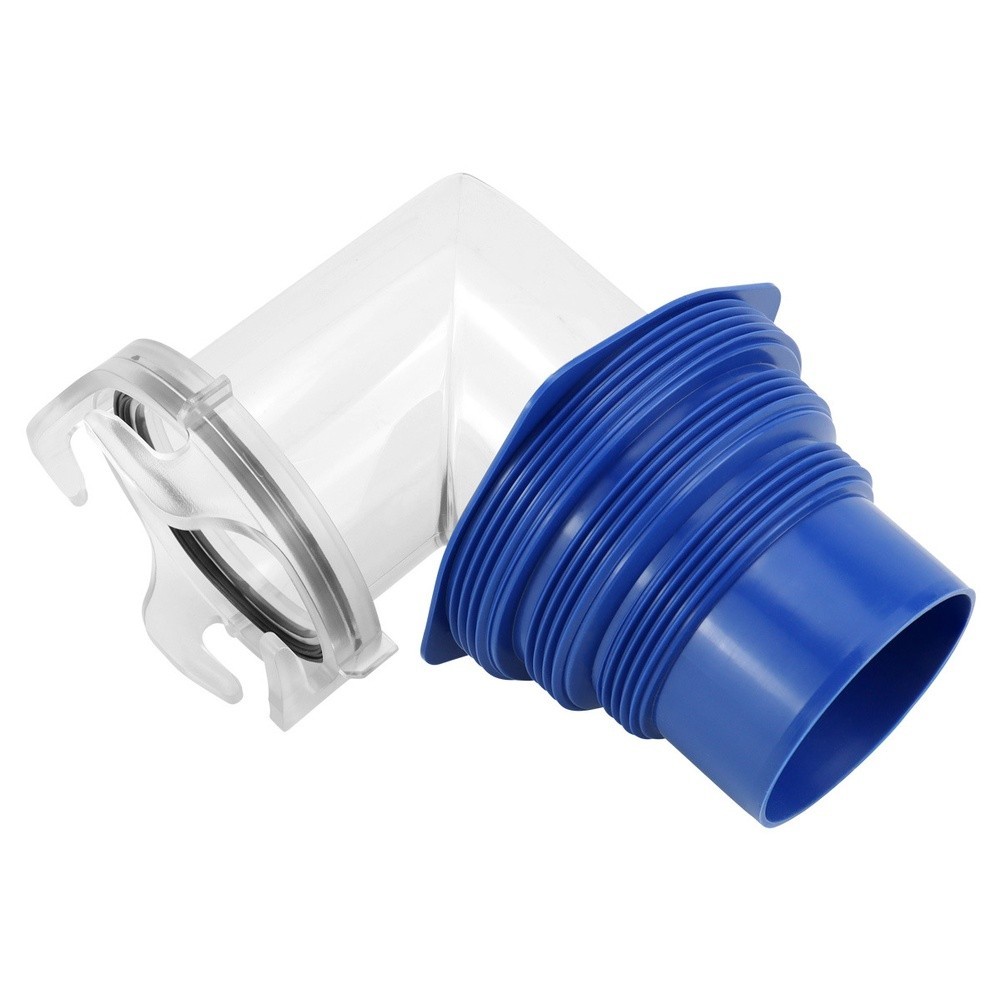 90 Degree Transparent Elbow for Camper Sewer Hose Easy Drainage Monitoring