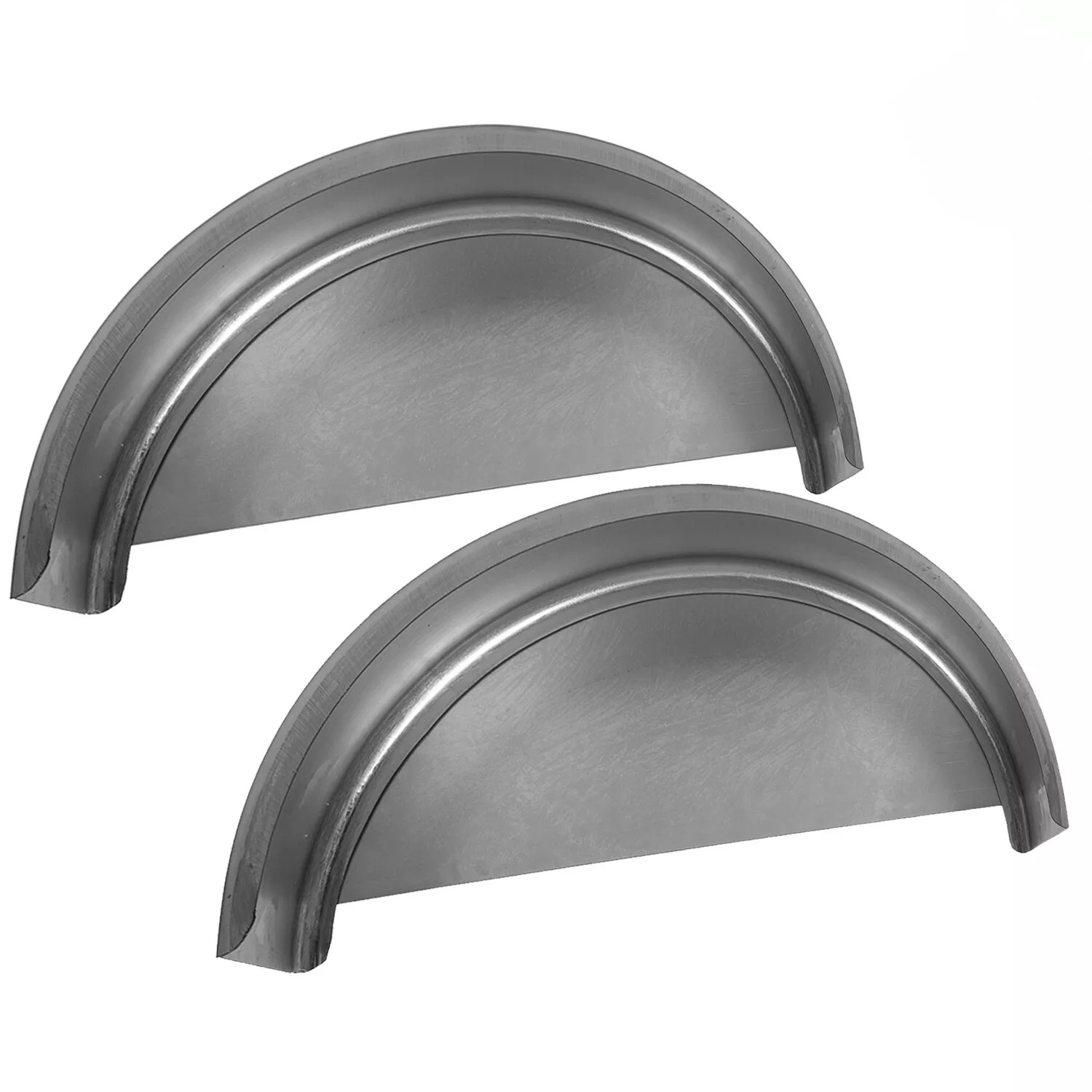 For 14″ 15″ 16″ Wheel Steel Round Single Axle 2 Trailer Fenders with Back Plate
