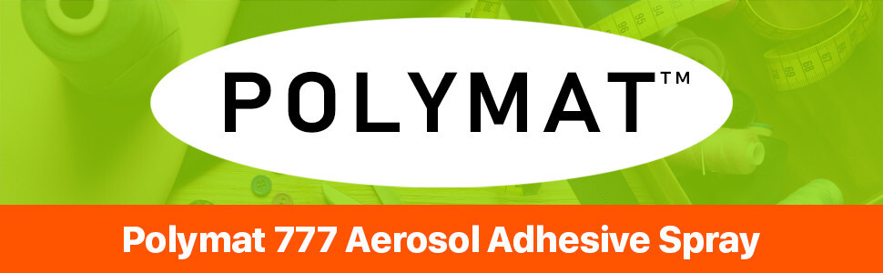 12 Polymat 777 PROFESSIONAL SPRAY GLUE ADHESIVE HIGH TACK BOND FABRIC TO FABRIC