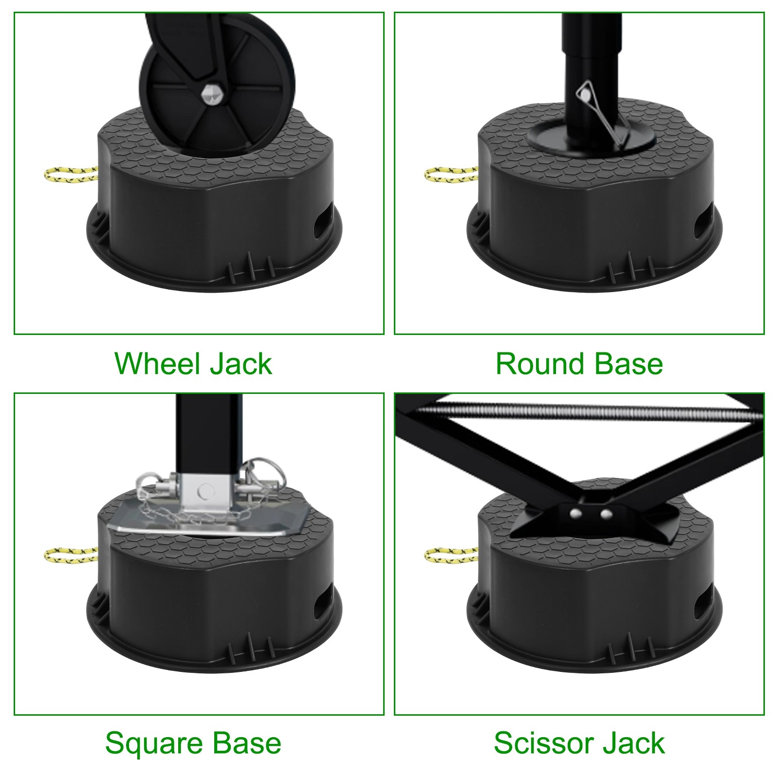 Trailer Jack Blocks 10000LBS RV Leveling Block RV Camper Stabilizer Stand