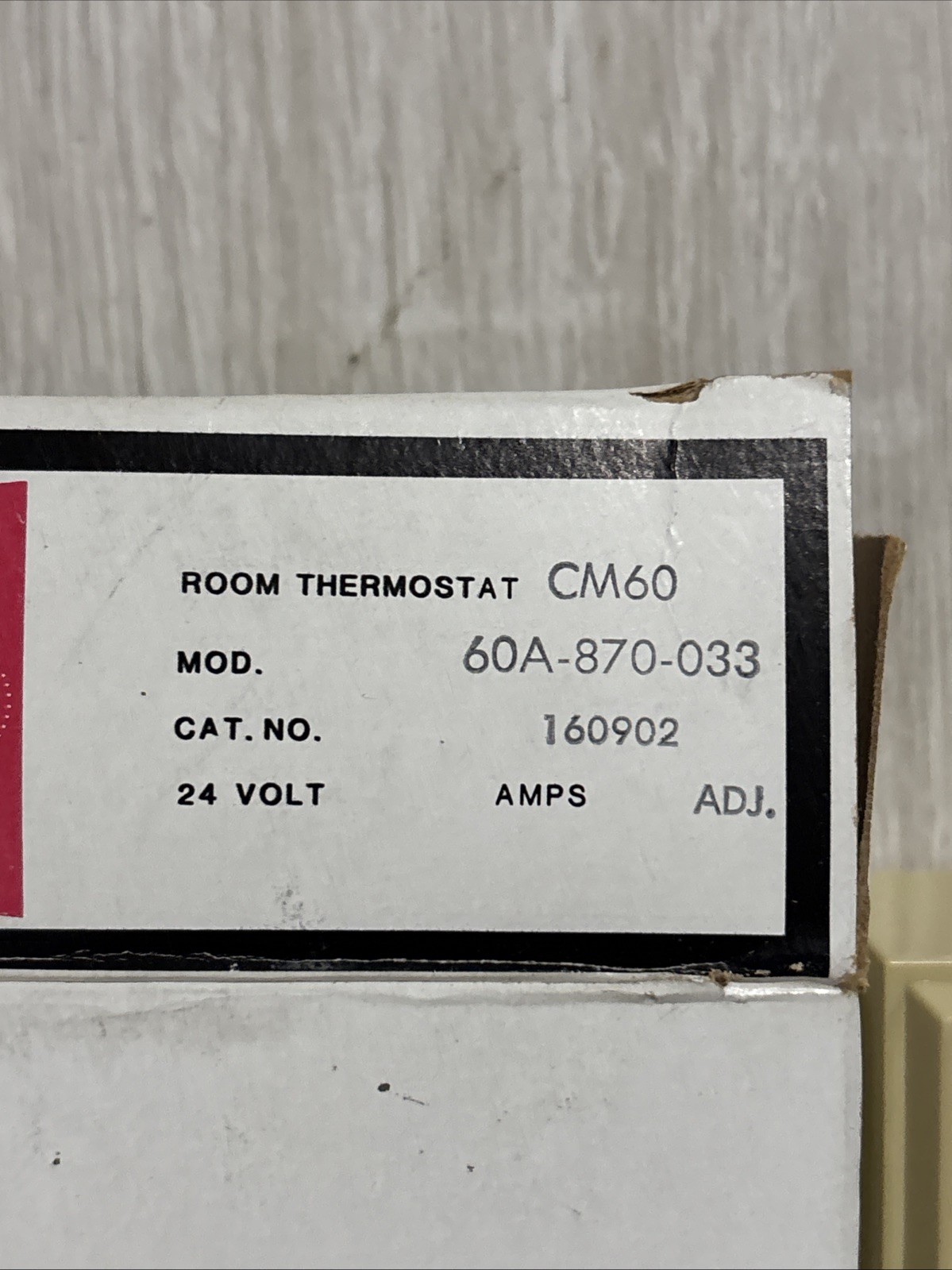 Suburban Vintage Room Thermostat CM60 Mod. 60A-870-033 24V TESTED