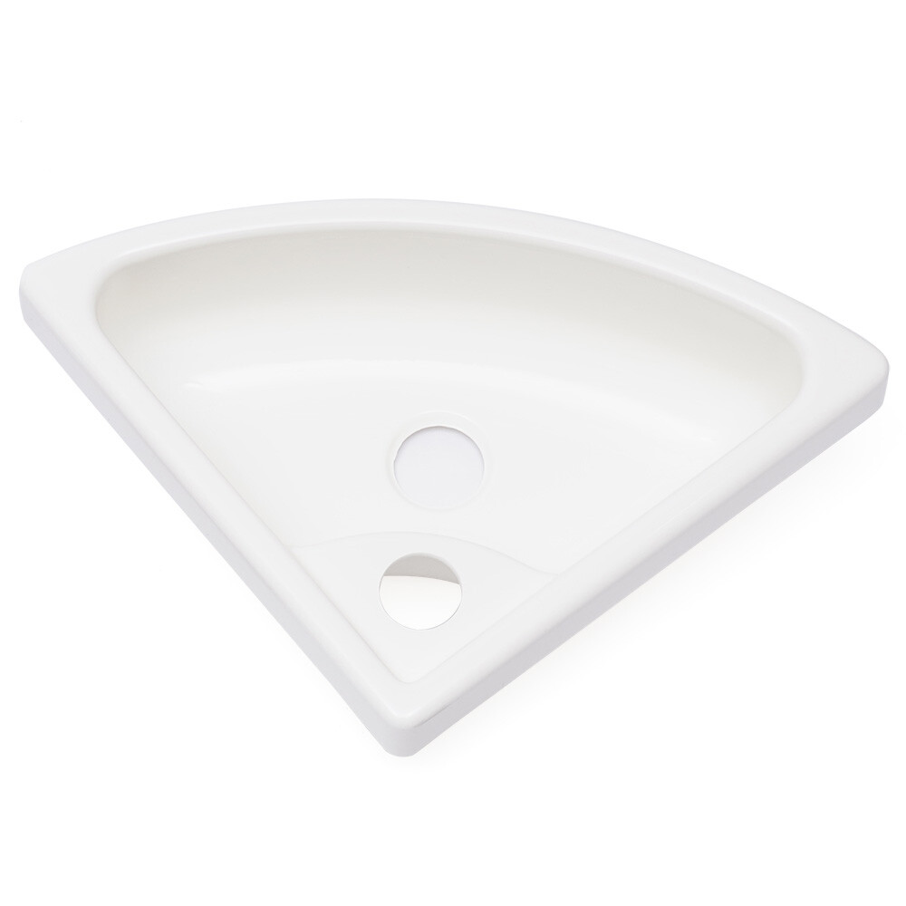 Wall-Mounted Sink Triangular Acrylic Corner Wash Basin WC Bathroom Counter Top