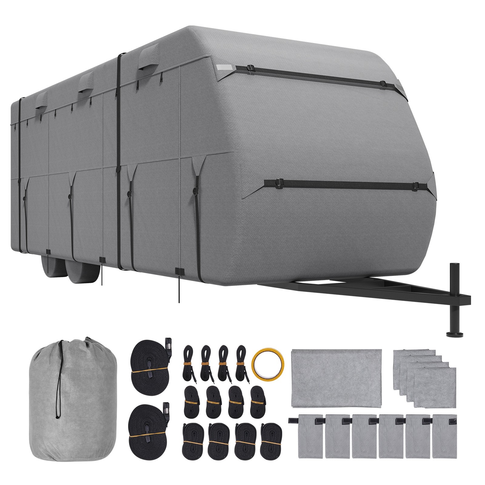 Uimoso Travel Trailer RV Cover 20-22 ft Class A Camper Non-Woven Fabric Cover