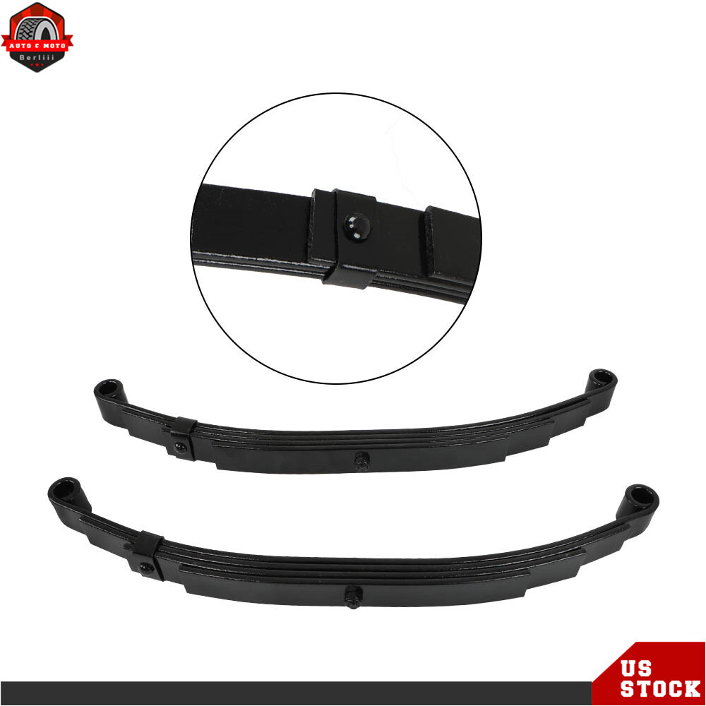 2 Pack Trailer Leaf Spring 4 Leaf Double Eye 2500 lbs Cap Per For 5000 lbs Axle