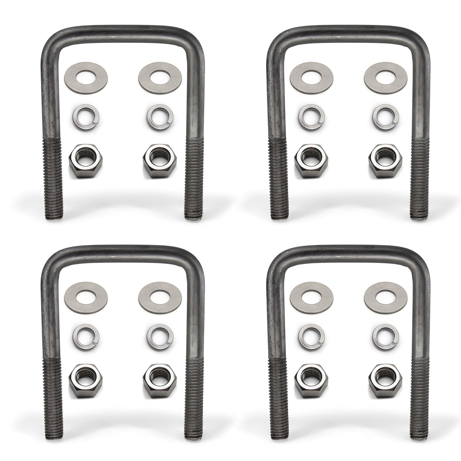 (4) Boat Trailer Square U-Bolt Stainless Steel 1/2″Dia x 3″ W x 4 5/16″ L