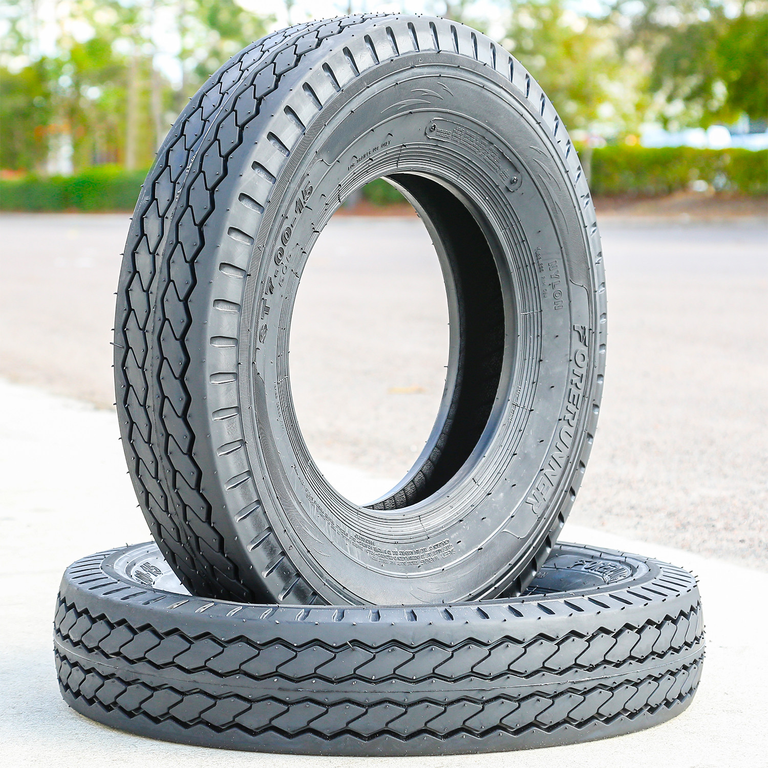 2 Tires Forerunner QH505 ST 7-15 (205/90D15) Load E 10 Ply Trailer