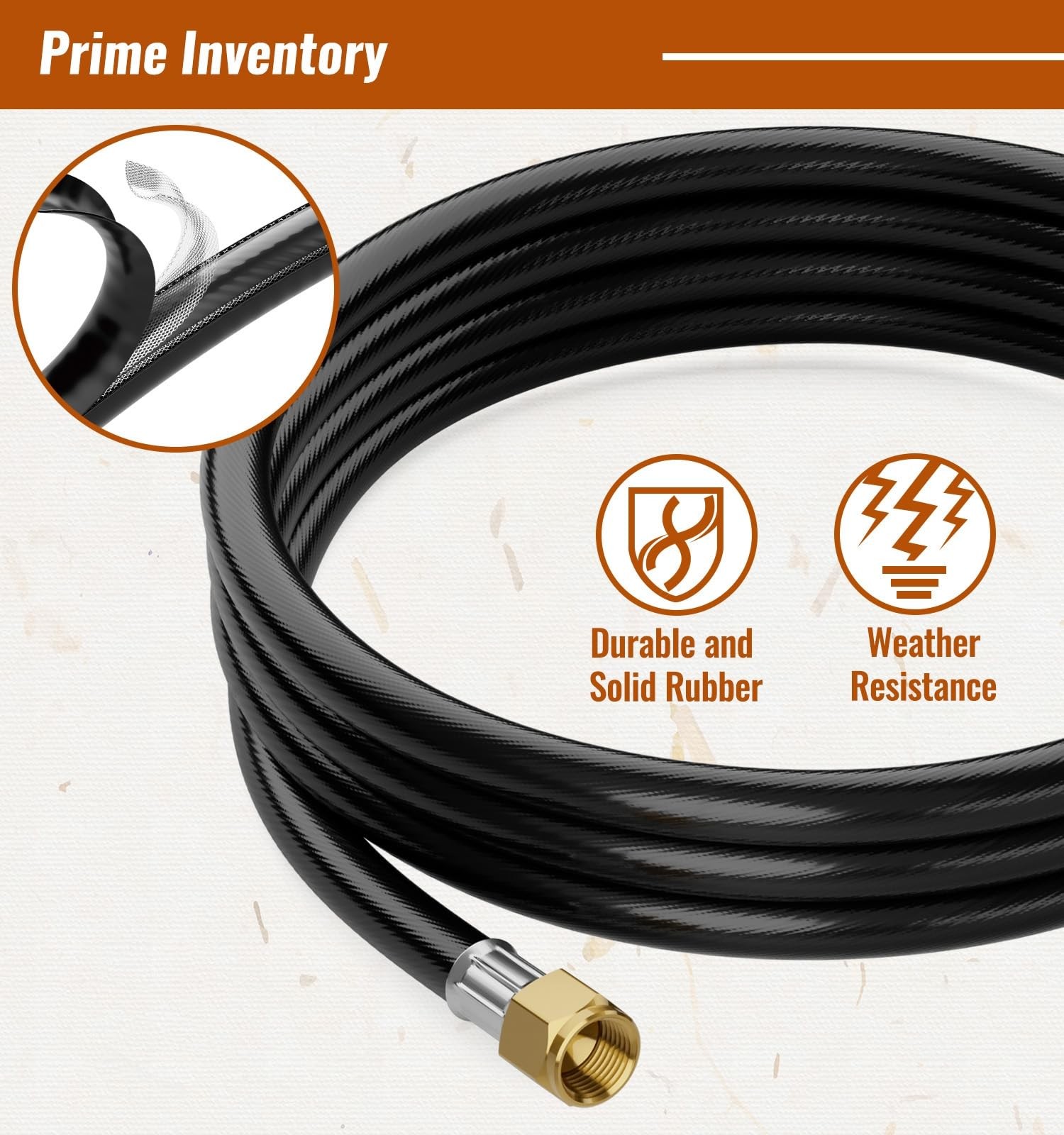 12FT 2Stage Propane Regulator with Hose for RVs, Generators, Grills, Heaters