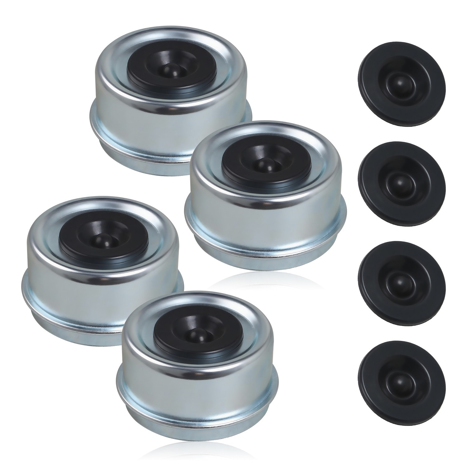 4x 2.44″ Trailer Axle Wheel Hub Bearing Dust Cap for Dexter EZ Lube 5200-6000 lb