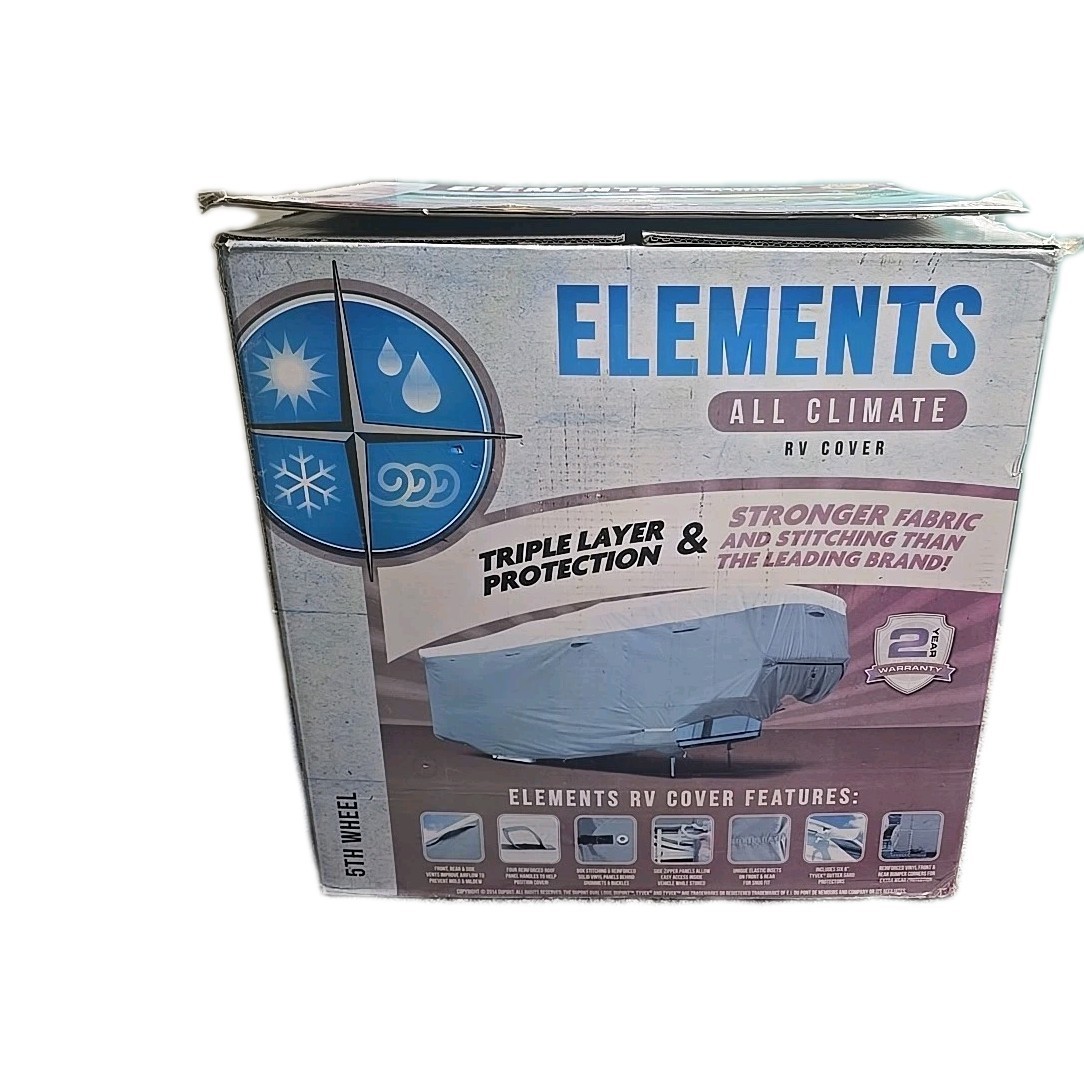 Elements Premium All-Climate 5TH-Wheel RV Cover (37’1″ – 40′) Long Winter Cover