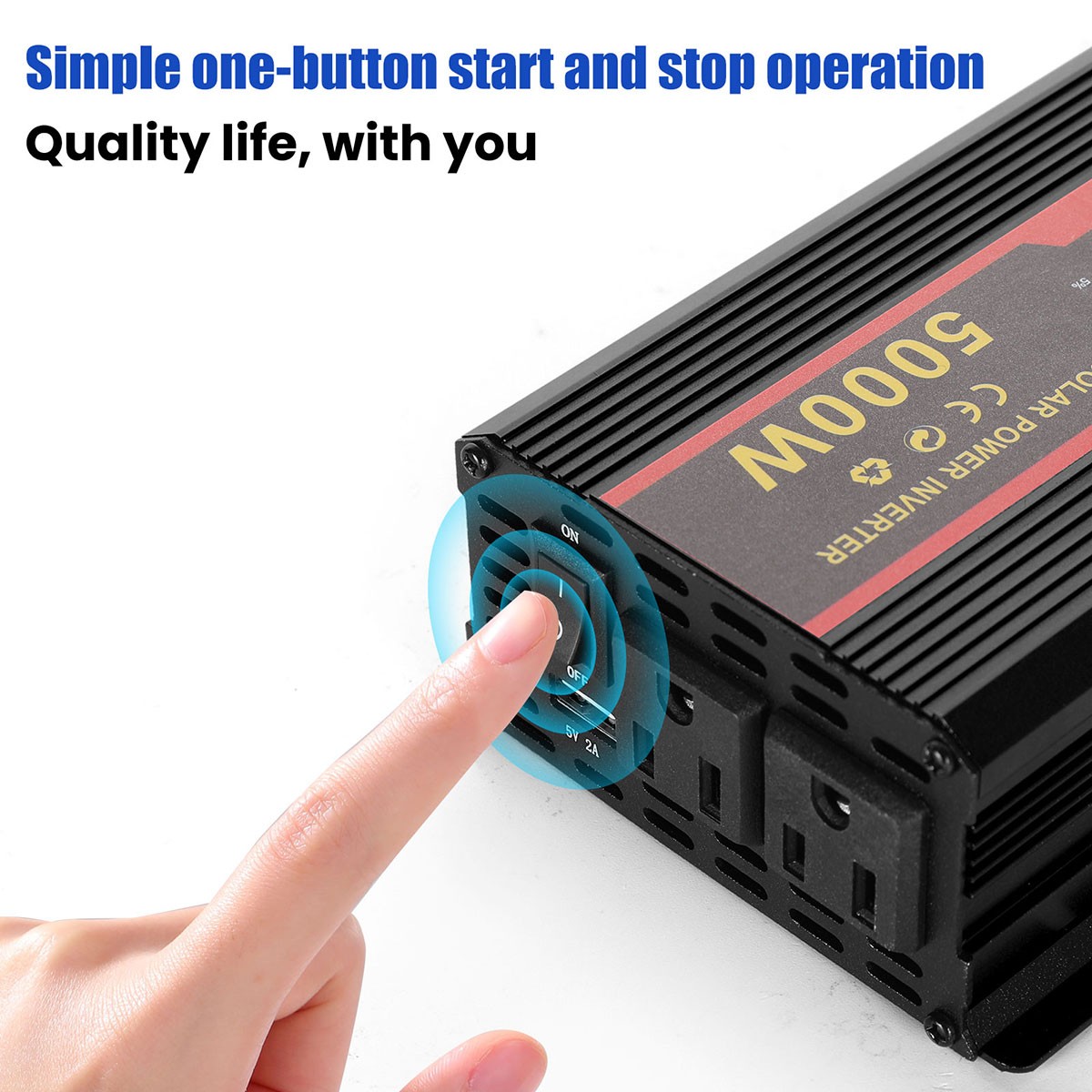 5000W 2500W 1500W Car Power Inverter DC 12V To AC 110V 120V Adapter Converter US