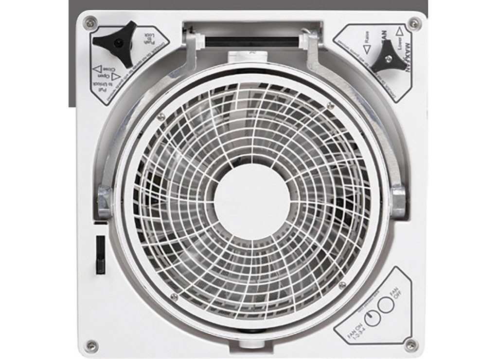 MaxxAir 00-61000 Maxxfan Plus Pivoting Directional RV Fan W/White Lid