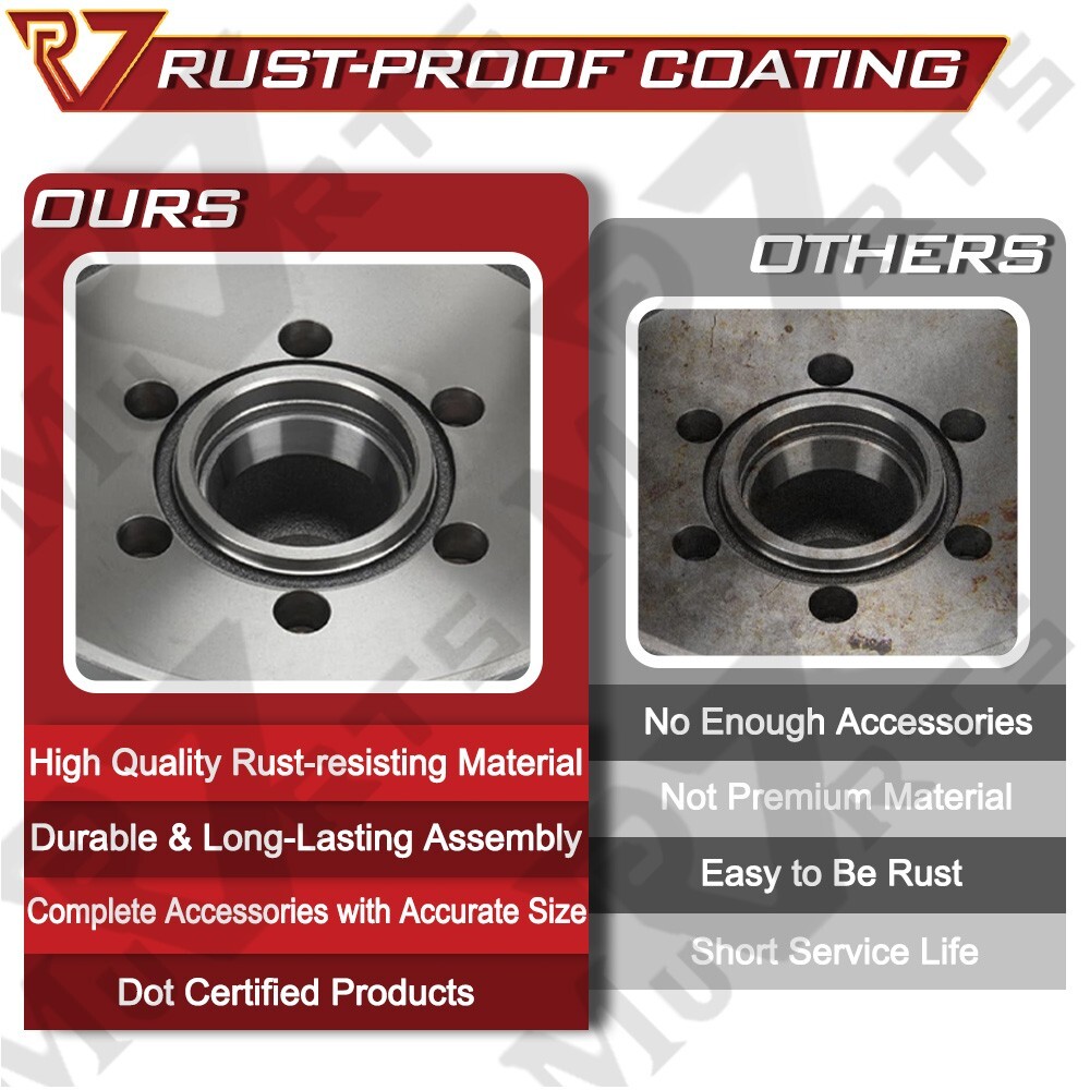 12″X2″ Electric Trailer Self-Adjusting Brake, 6 on 5.5″ Hub Drum Set 5.2-7k Axle