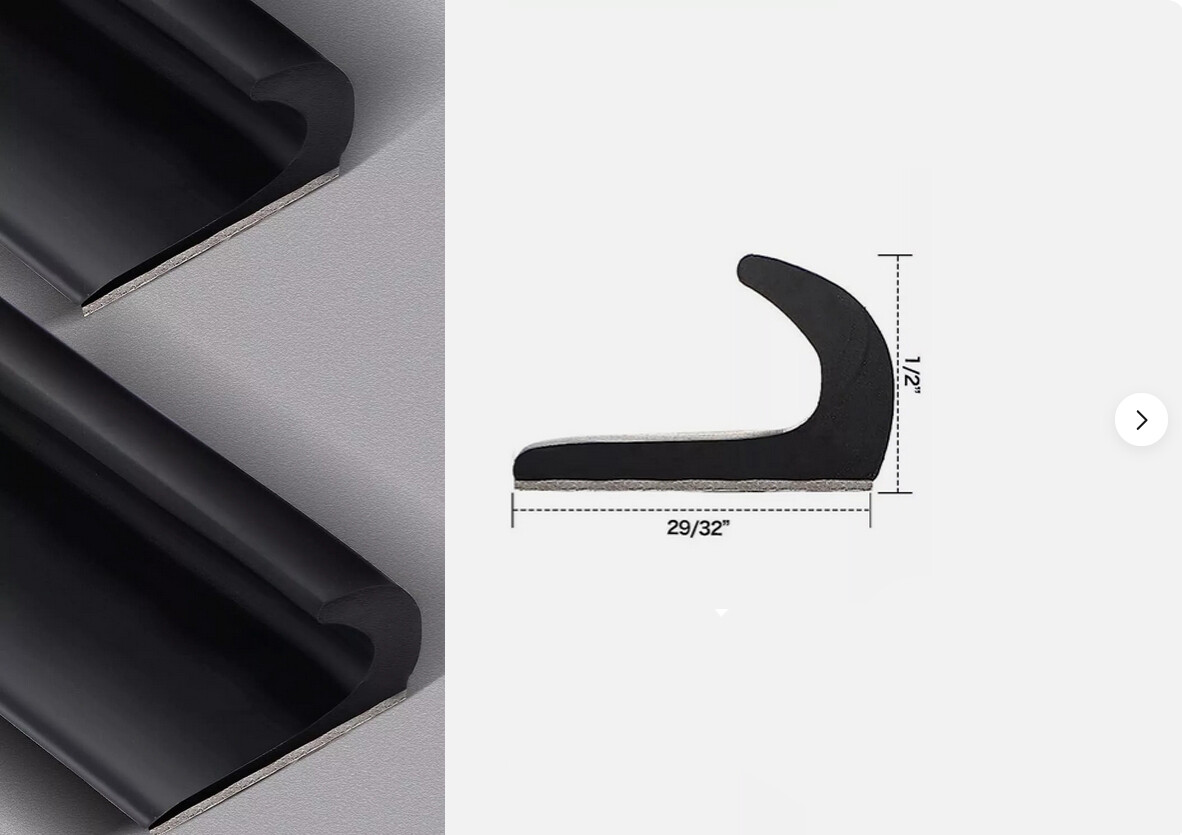 4.9M RV Rain Gutter 1/2 Inch Plastic Drip Rail PVC Rain Strip Roof Rain J Shape