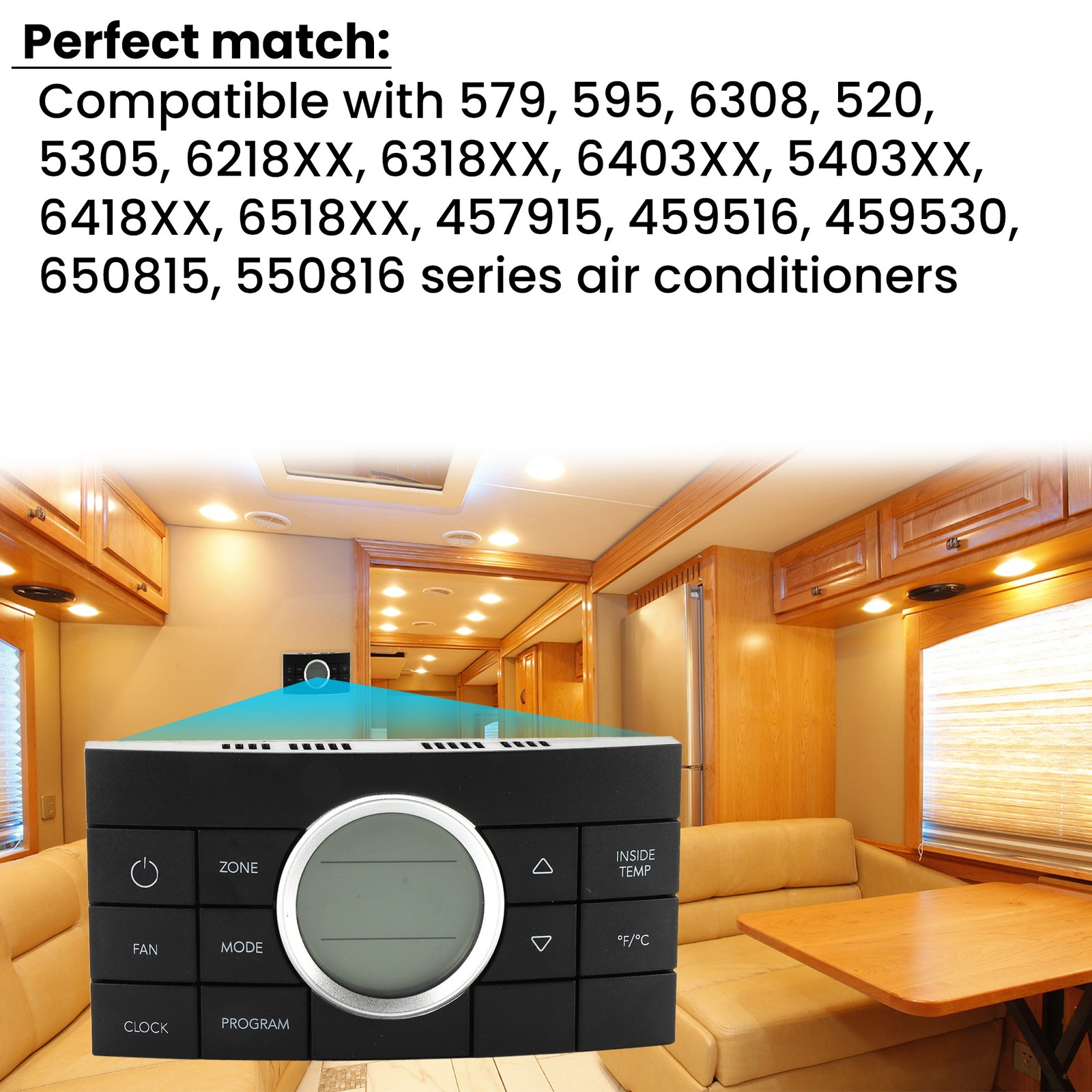 1Pc RV Thermostat Multi-Zone Comfort Control Center 2 10-Button For Dometic CCC2