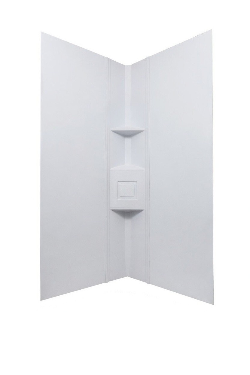 ICON 15246 RV Neo Angle Shower Modular Surround Kit 90 Degree Corner