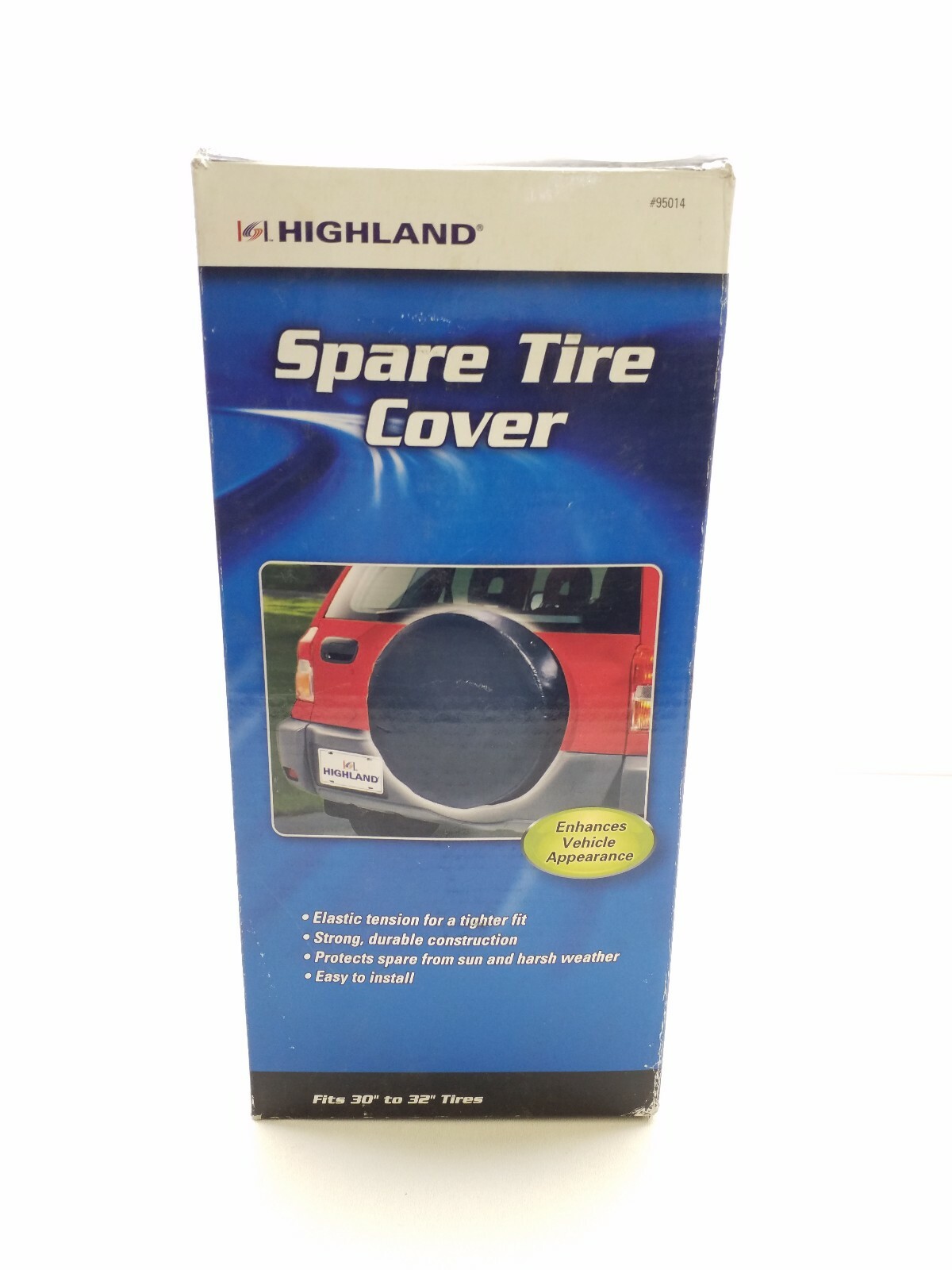 95014 Highland Elastic Black Spare Tire Cover – Fits 30″ To 32″ Tires