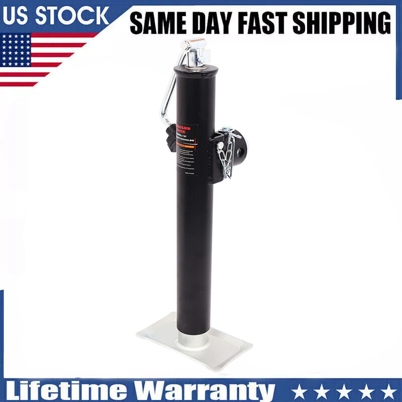 Weld-On Pipe-Mount Swivel Trailer Jack, 5,000 lbs. 15 Inches Vertical Travel US