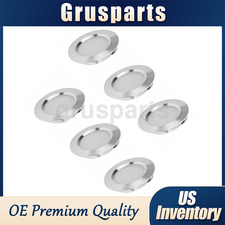 (6)12V LED Lights Recessed Ceiling light For RV Camper Interior 6000K Cool White