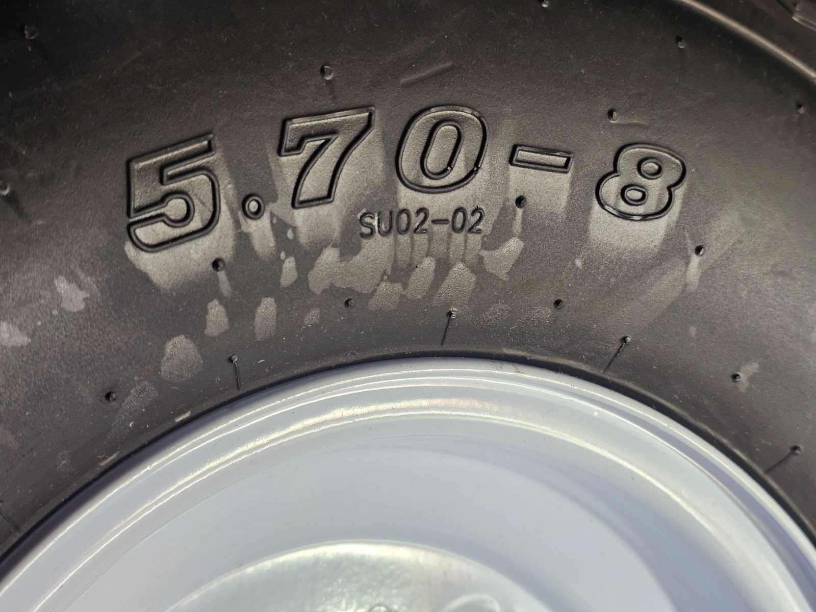 (QTY 1) Hi-Run 5.70-8 Boat Trailer Tubeless Tire & Wheel 4PR SU02 69M B 5 Lug