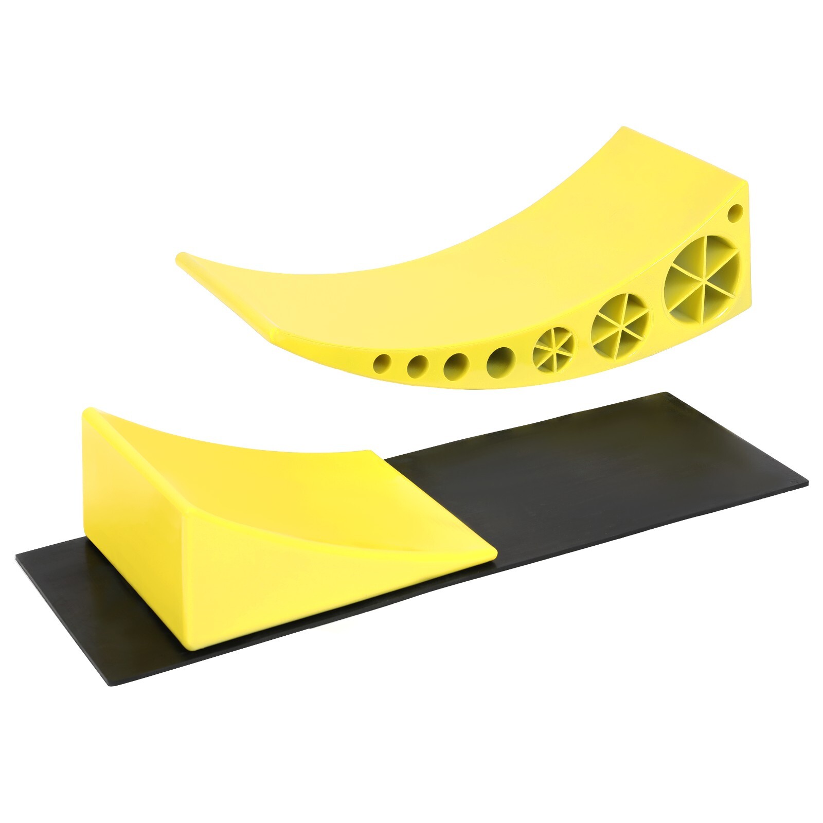 2X Black/Yellow Camper Leveler For RV Camper Trailer Leveling Blocks and Chocks