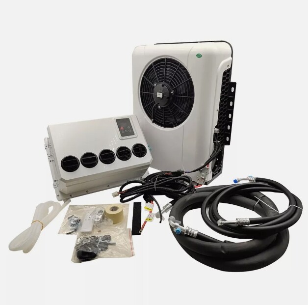 12V Truck Air Conditioner Split A/C Kit for Semi Trucks Bus RV Caravan 12000 BTU