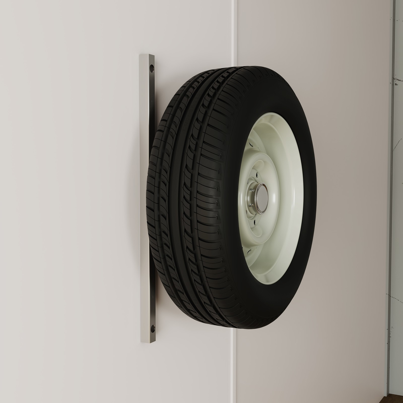16″ Stud Spacing Trailer Mount H-Mount Spare Tire Carrier 5-Lug Wheel, Aluminum