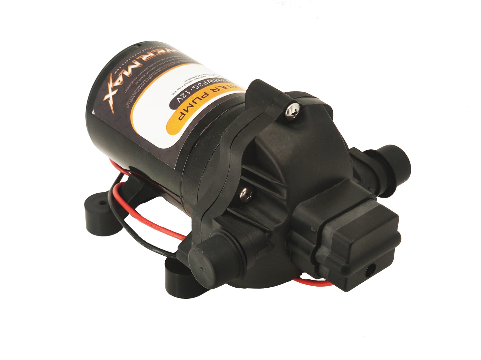 PowerMax RV 12 Volt Water Pump 3.2GPM With Strainer/Fittings Shurflo Replacement
