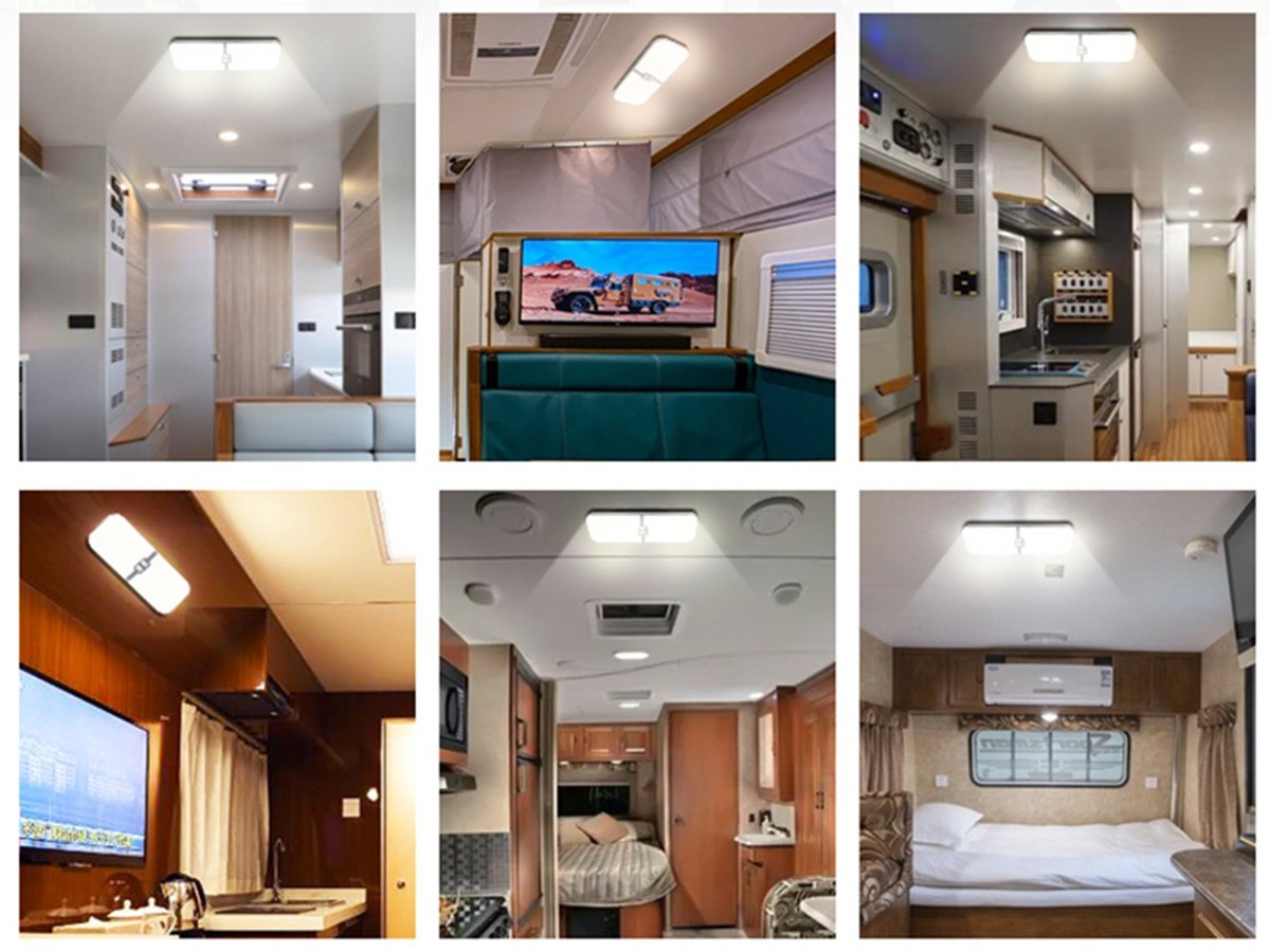 2-10x 12V Led RV Ceiling Dome Light RV Interior Lighting for Trailer Camper Boat