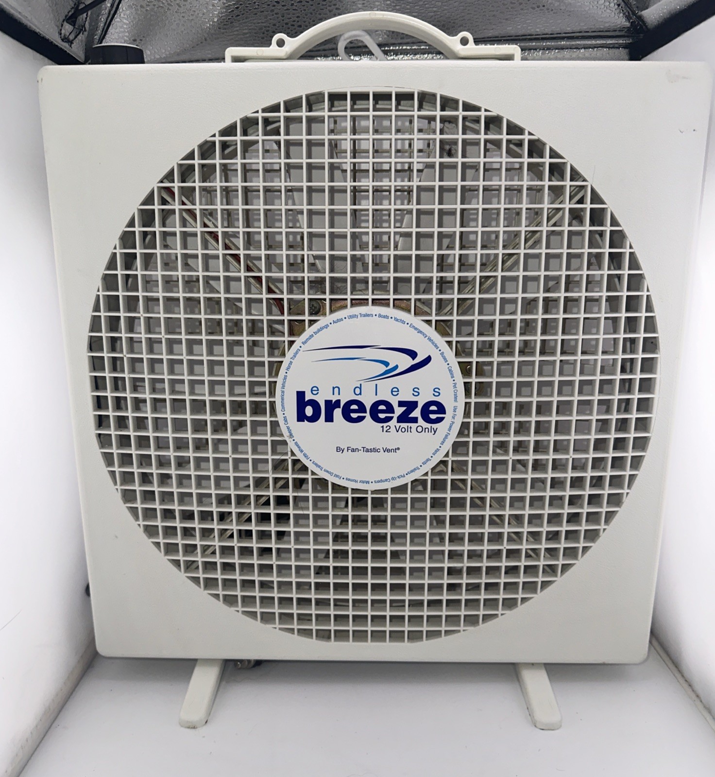 Endless Breeze Travel Box Fan 12 Volt Fan-Tastic Vent Van Car Truck RV