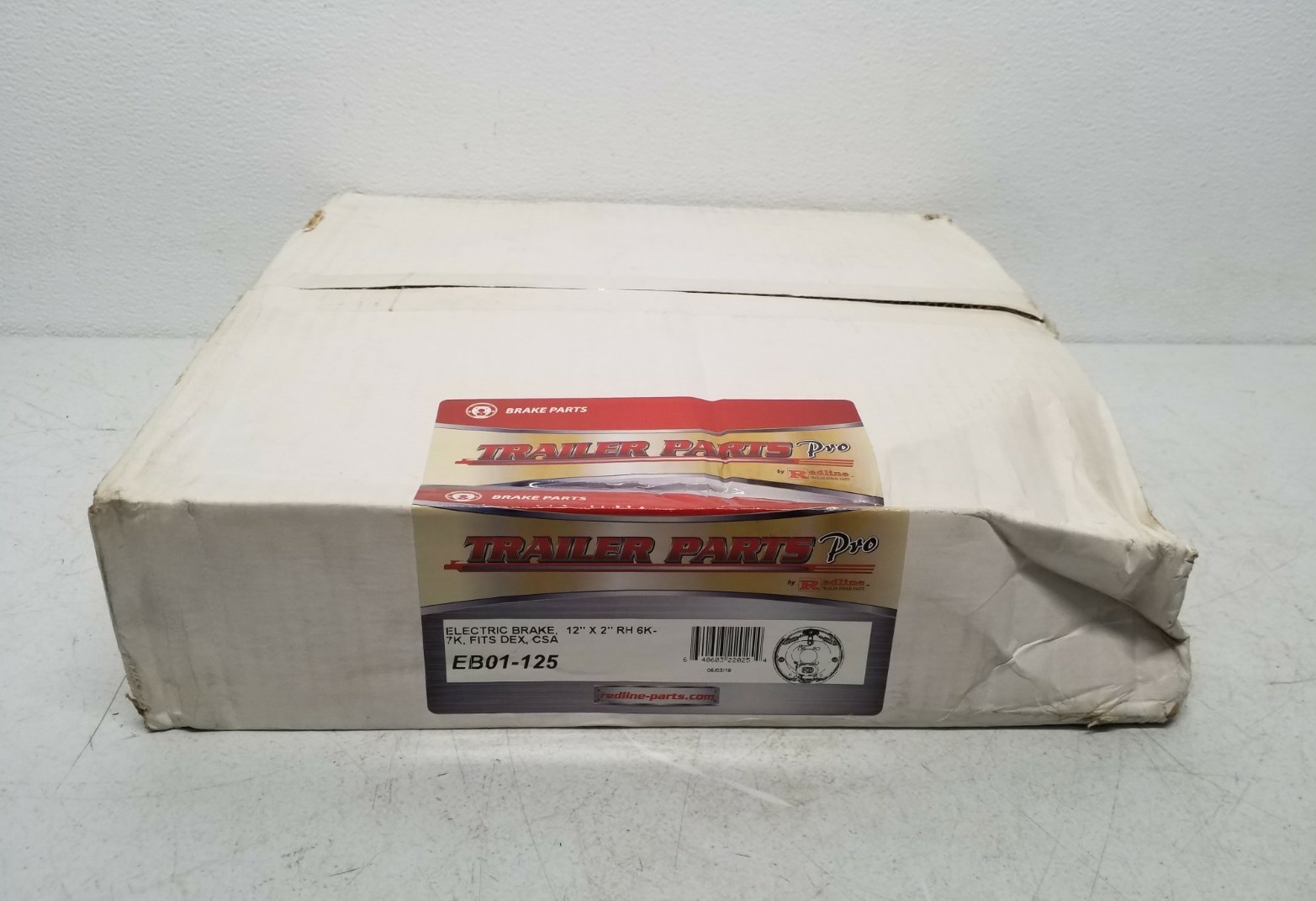 Redline EB01-125 Trailer Parts Pro Electric Brake Assembly 12″ x 2″ RH 6K-7K