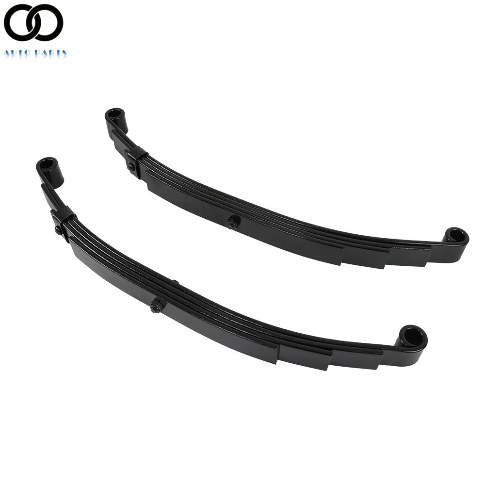 2PCS Trailer Leaf Spring 4 Leaf Double Eye 2500lbs Cap Per For 5000lbs Axle