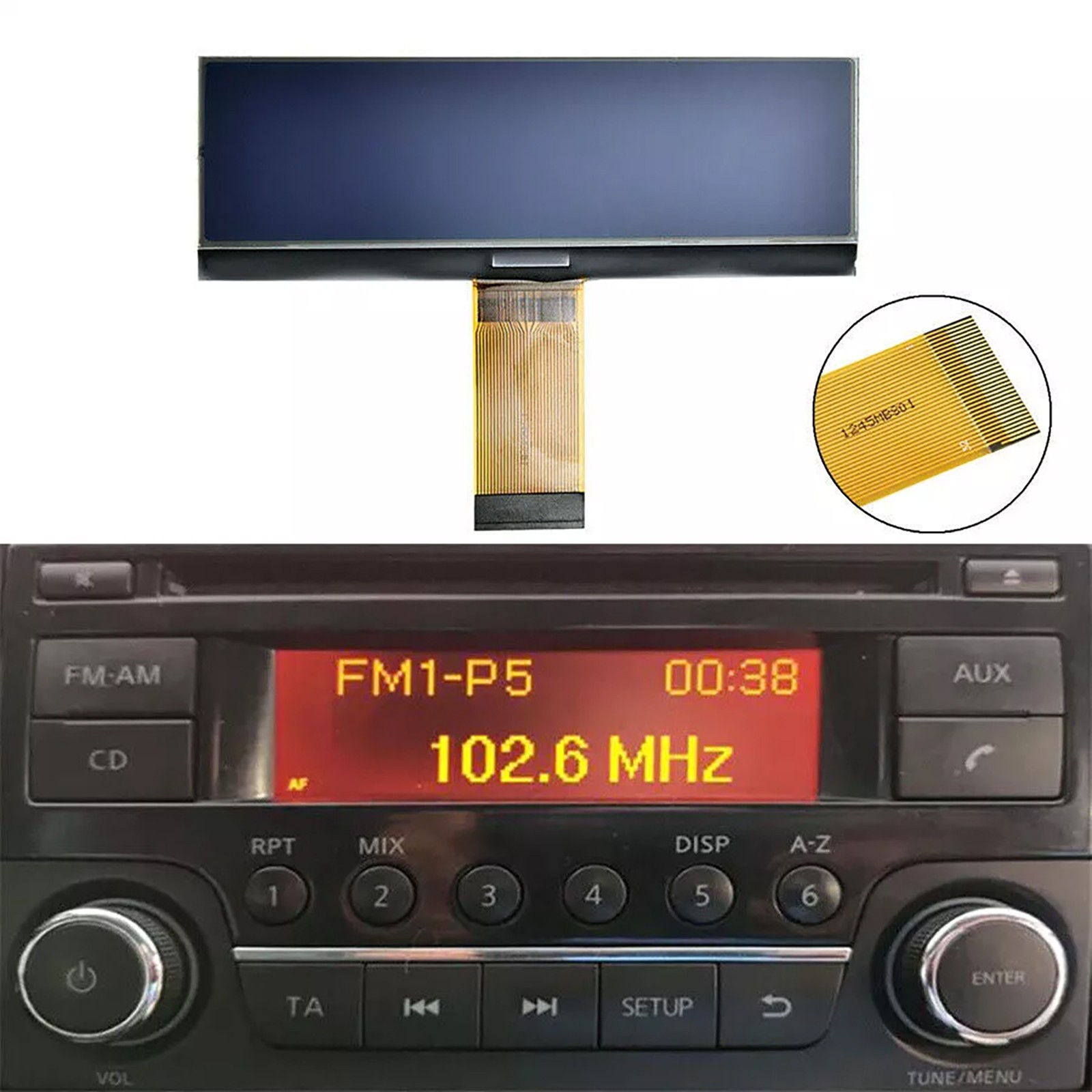 For Nissan Qashqai X-Trail Note Juke LCD Display Screen Radio AGC-0070 AGC-0071