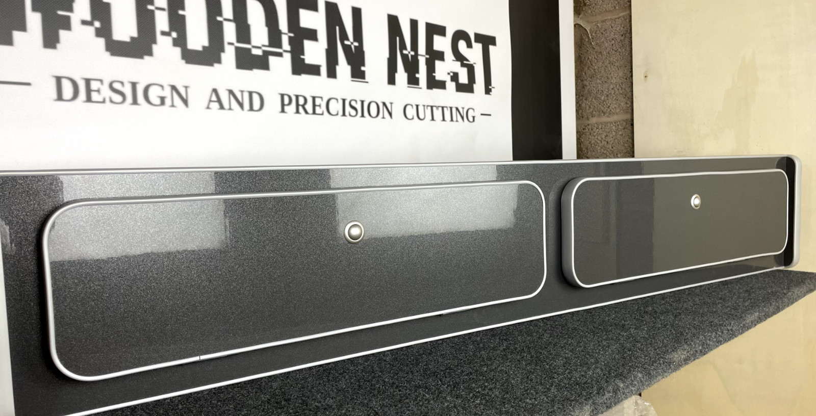 VW T5 T6 Campervan Motorhome Overhead Locker Storage 1200mm Metallic Grey S/E