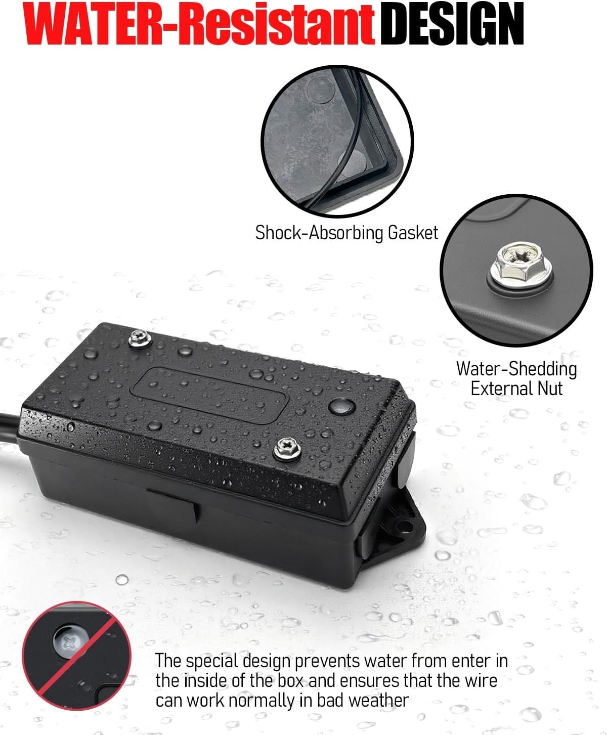 7-Pin Waterproof Junction Box with Quick Identification for RV & Trailer Wiring