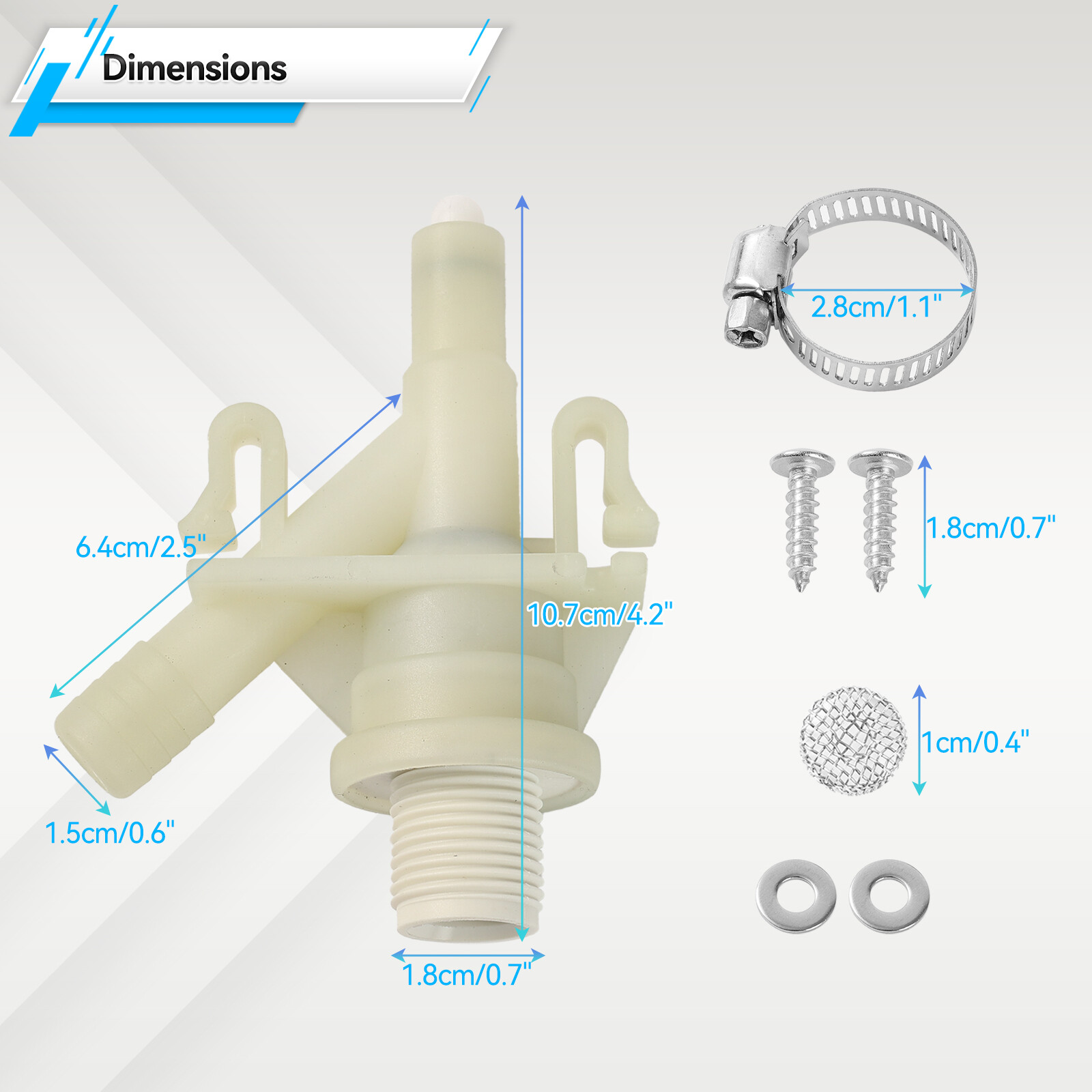 Upgraded For Dometic 300 310 320 Pedal Flush Toilet Water Valve RV #385311641