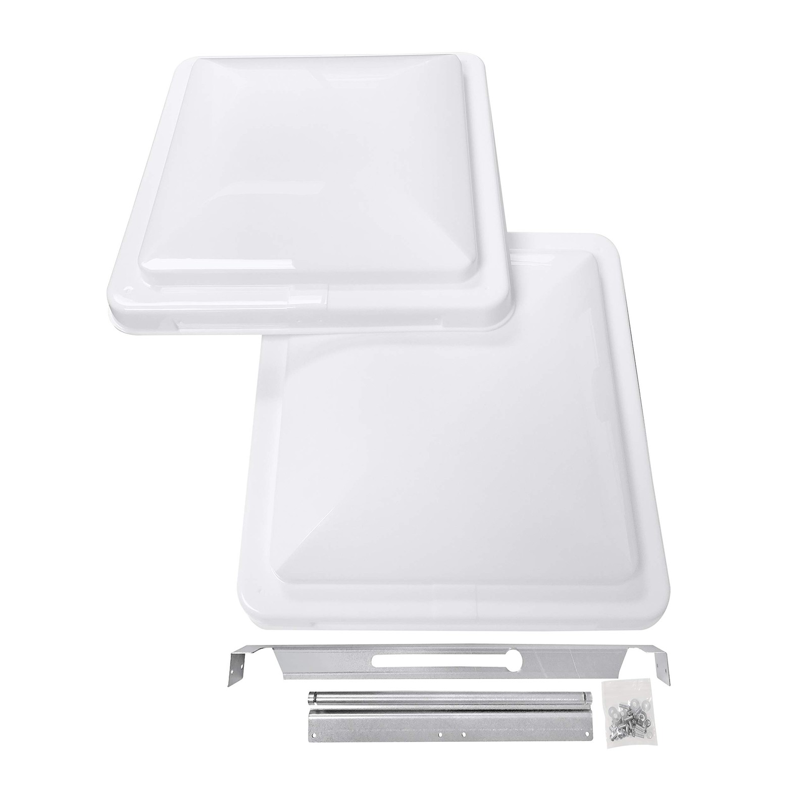 Camp’N 14 Inch Universal RV Roof Vent for Trailer, 2 Covers, White