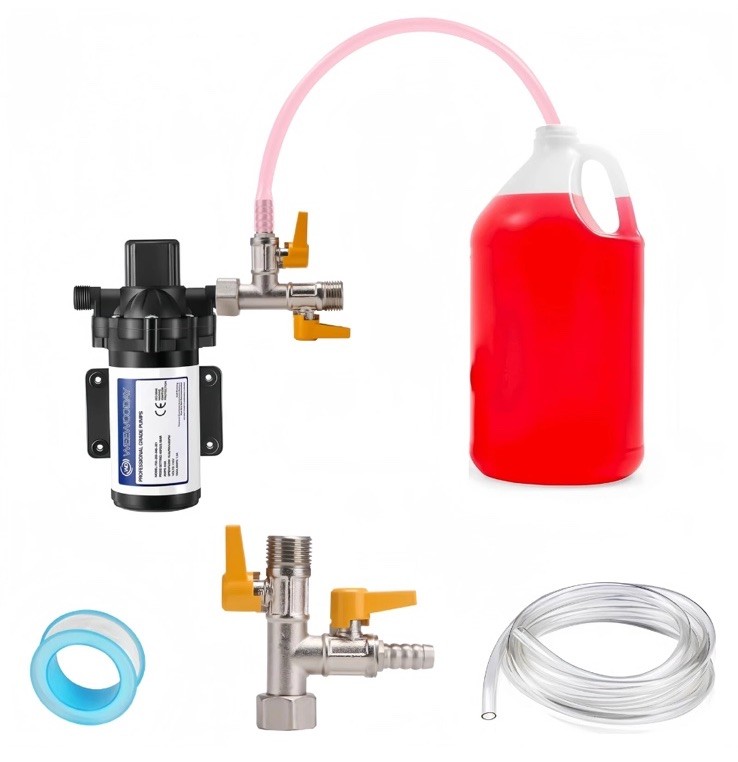 Rv Winterizing Kit 3Way Bypass Valve Replacement Kit Unrestricted Water 1/2” NPT