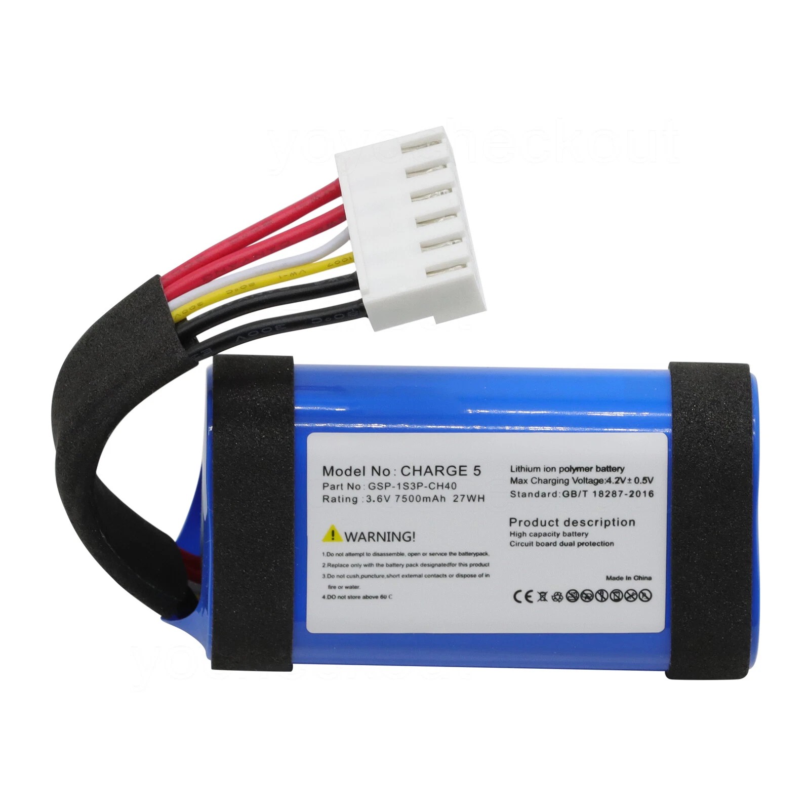Speaker Replacement Battery TOOL 7500mAh For JBL Charge 5 GSP-1S3P-CH40