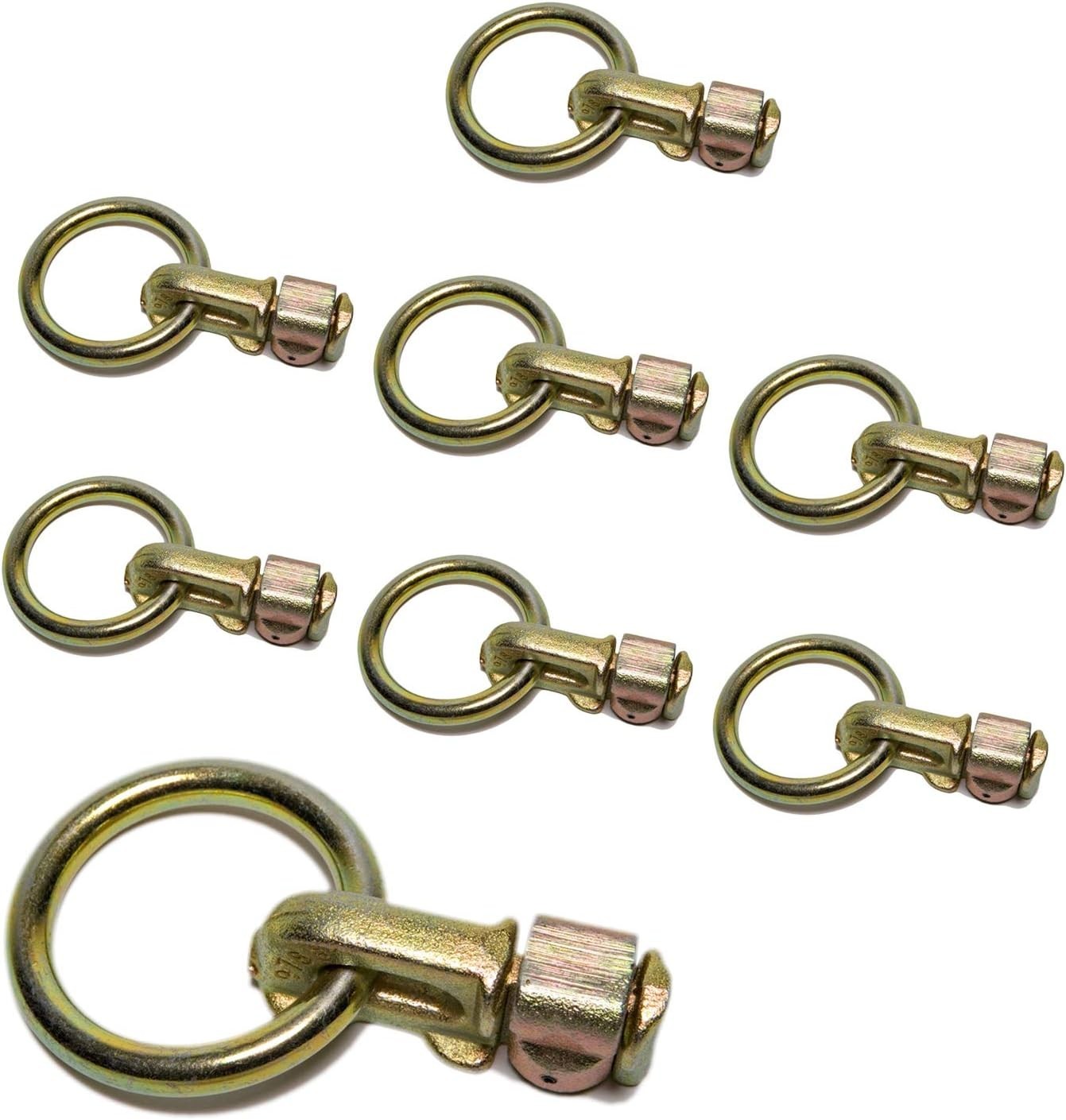 Ancra Aluminum Track Tiedown Fitting 5,000 lb. Capacity Tiedowns 8-Pack