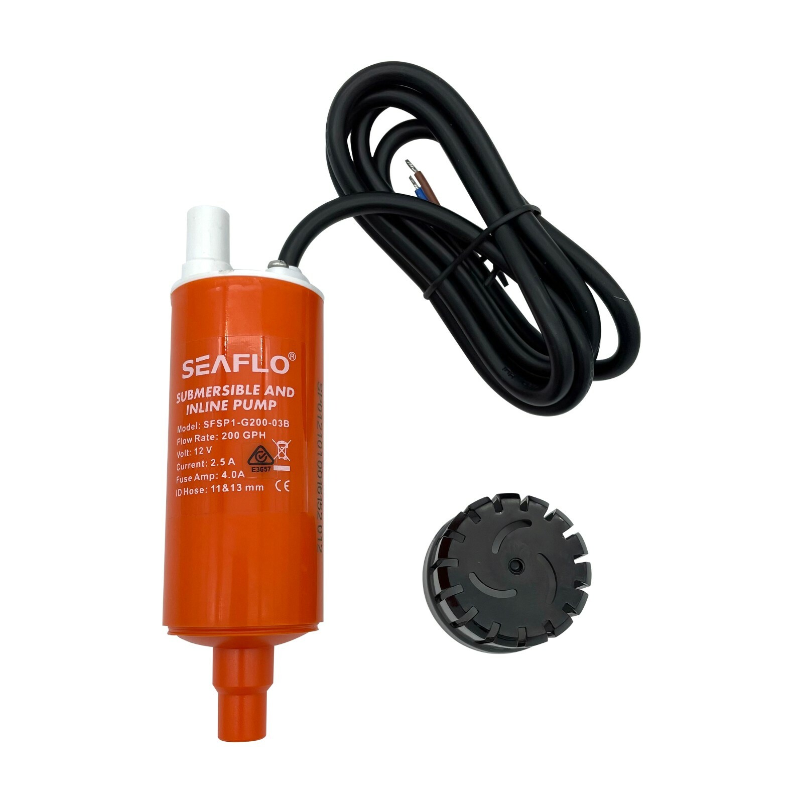 SEAFLO 12v Submersible Inline Water Pump Kit 200GPH Self Priming Caravan | RV