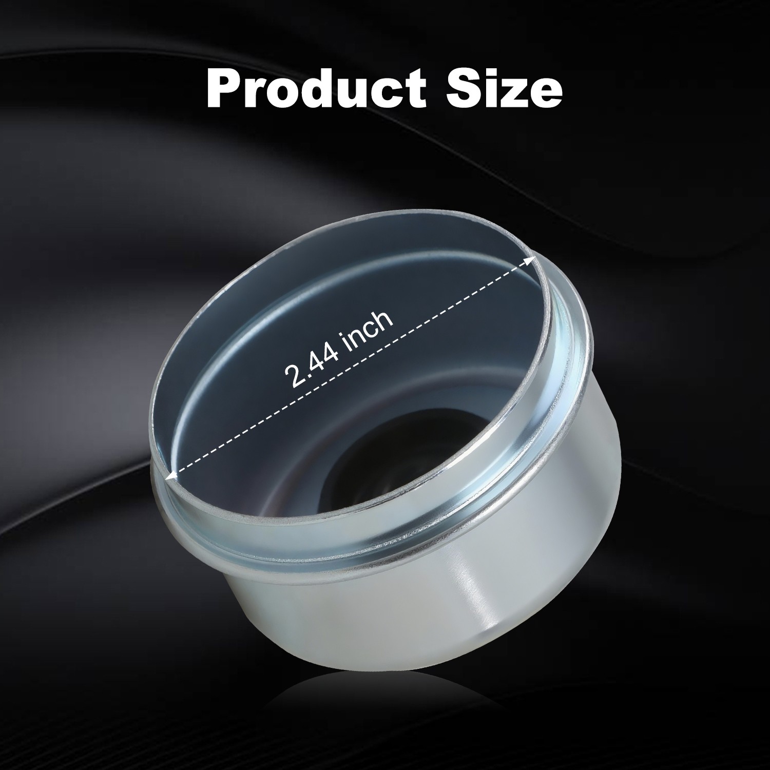 4x 2.44″ Trailer Axle Wheel Hub Bearing Dust Cap for Dexter EZ Lube 5200-6000 lb