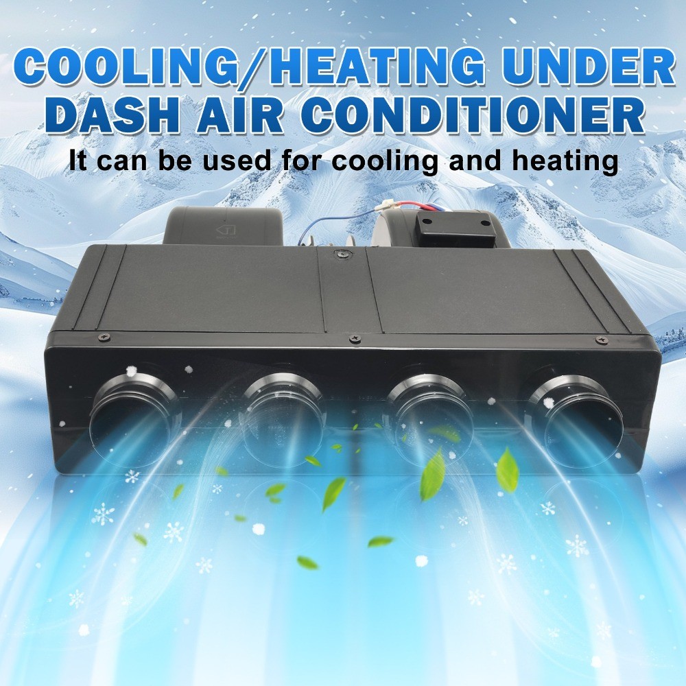Treeligo 12V Electric Underdash Cooling Energy Saving Air Conditioner Auto A/C