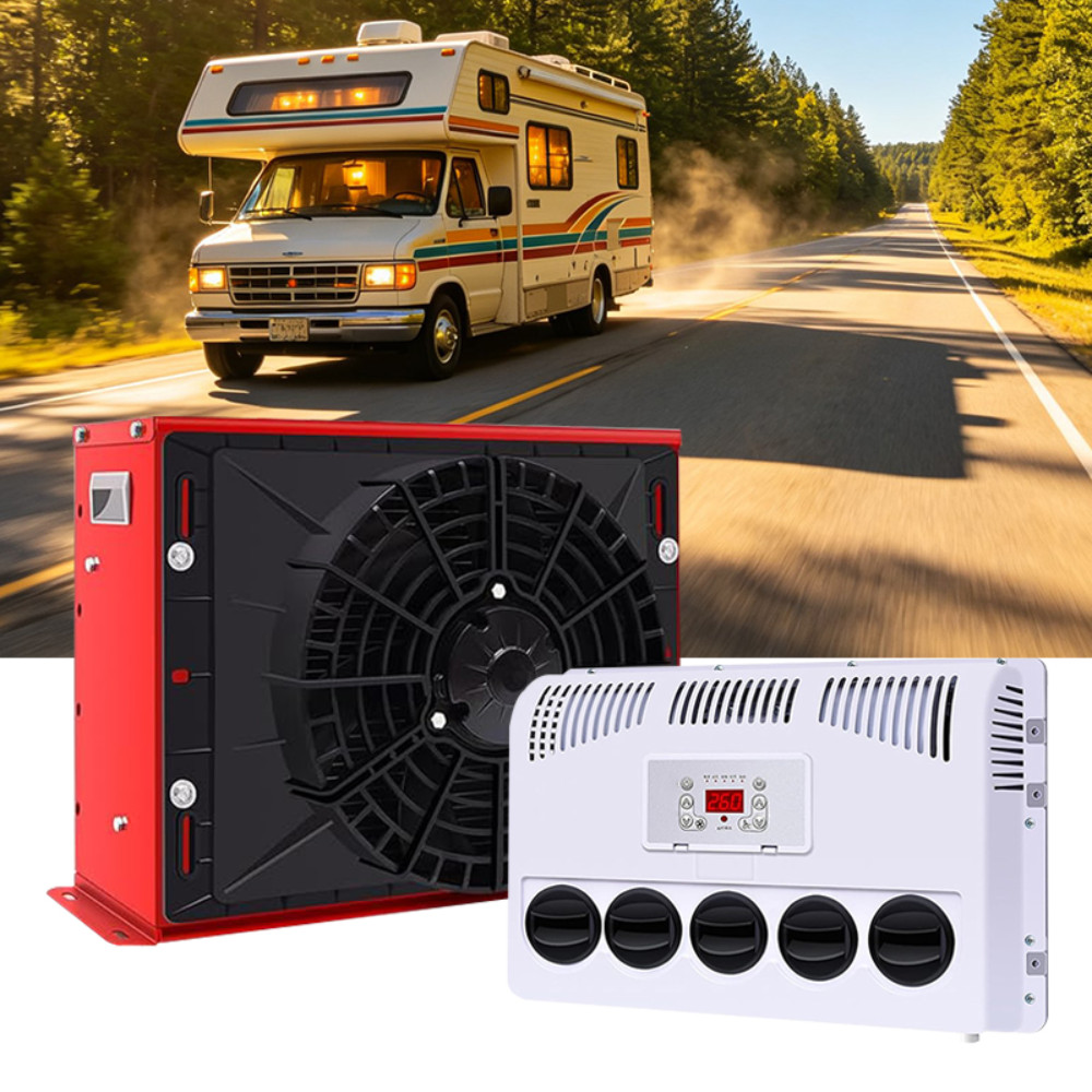 12V 11000 BTU Truck Cab Air Conditioner Split AC For Semi Trucks Bus RV Caravan