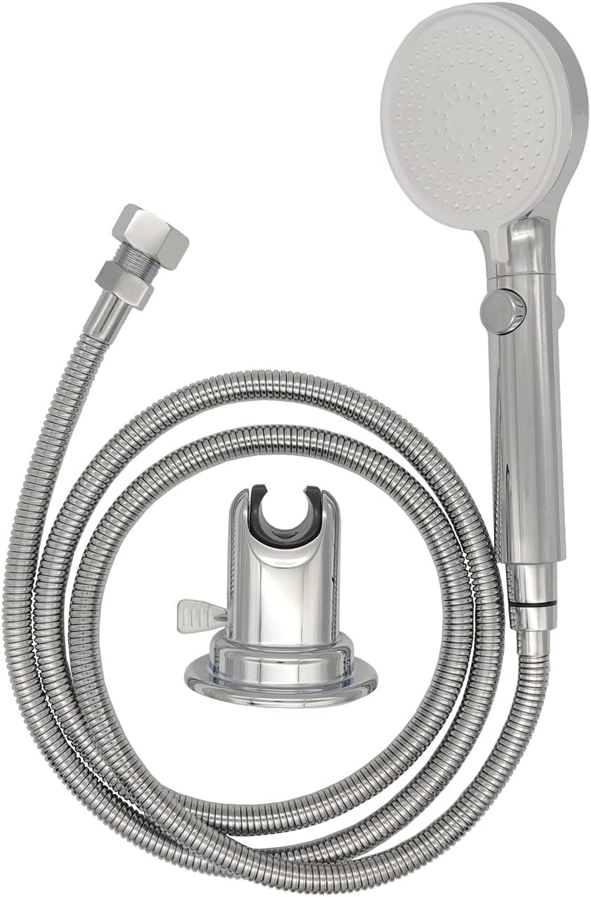 RV Outdoor Shower Head Kit with on/off switch, Chrome