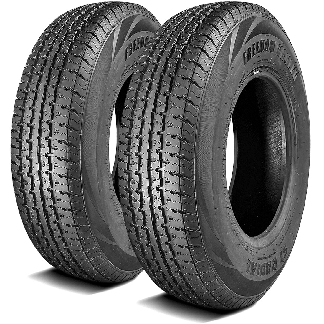 2 Tires 215/75R14 Freedom Hauler ST Radial Steel Belted Trailer Load D 8 Ply