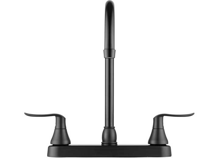 Dura Faucet DF-PK330HLH-MB Elegant J-Spout RV Kitchen Faucet – Matte Black