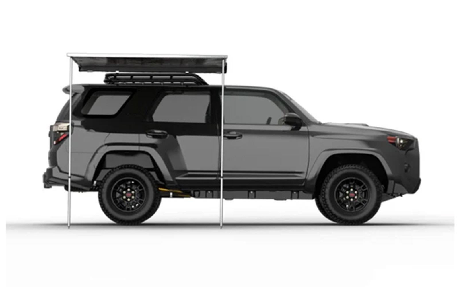 Tuff Stuff Truck or Car Awning Rooftop w/ Shade Wall Ripstop Fabric Set 6.5×8 Ft