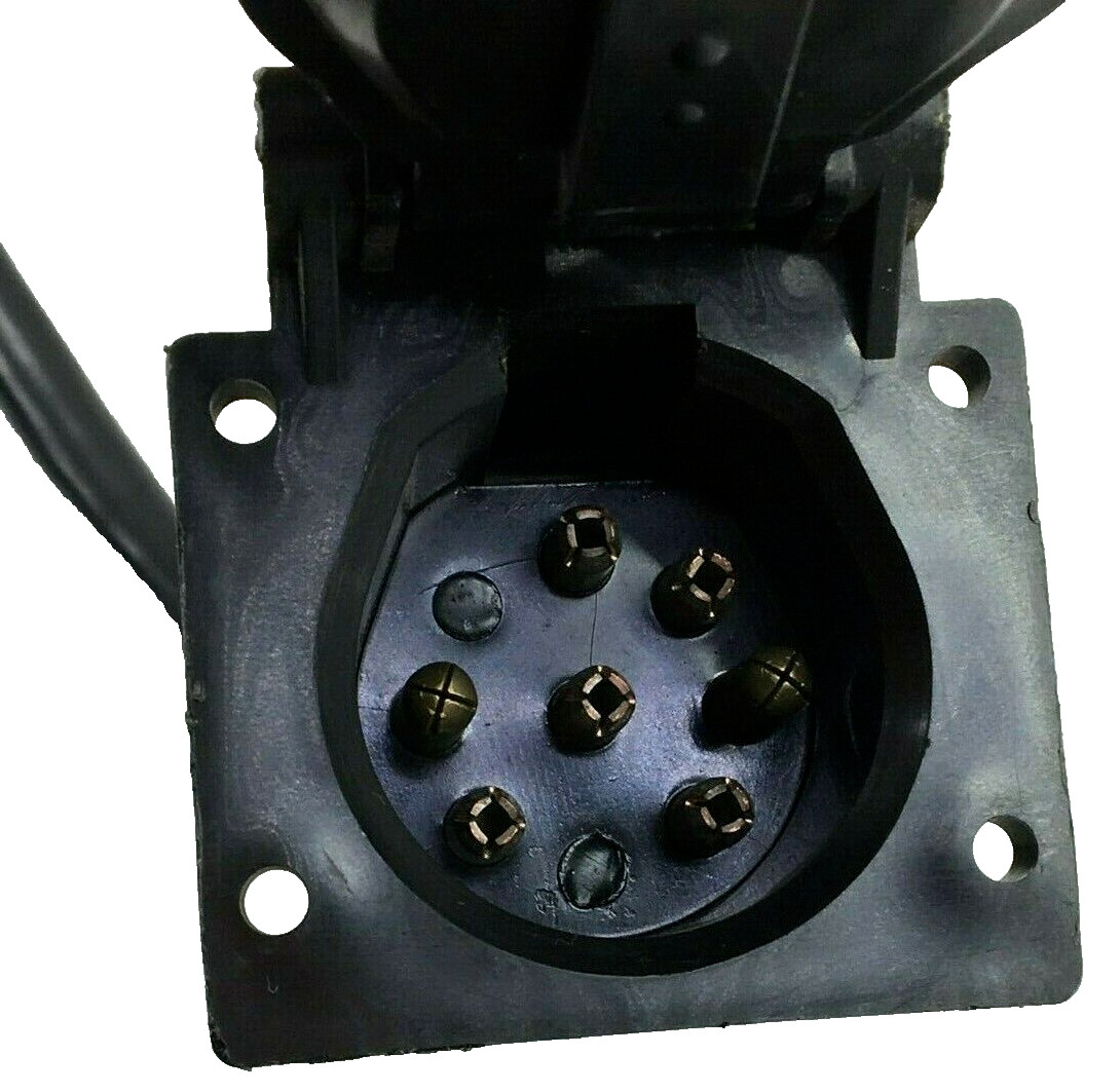 Bargman Heavy Duty 7 Way Flate To 7 Way No. 69 Pin Adapter 17″ For RV, Camper